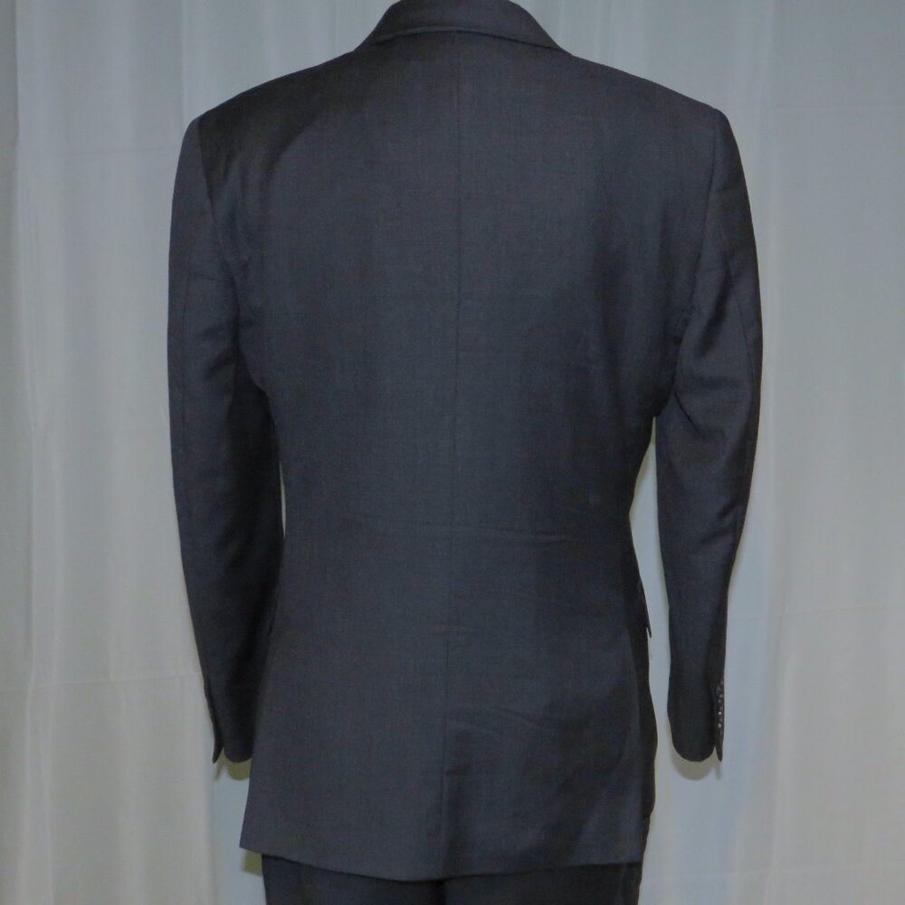 J. Crew Ludlow Tollegno Slate Blue Solid Knit Two Button Suit 36S - Picture 10 of 16